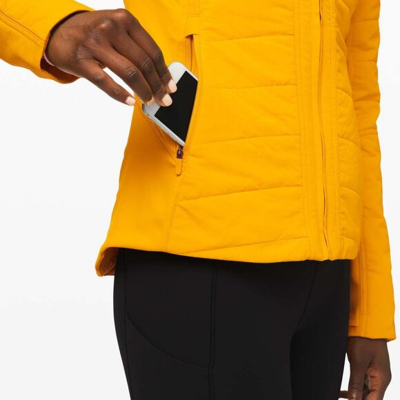 Lululemon Another Mile Jacket Honeycomb Yellow Full Zip 8 - Picture 2 of 16